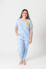 The Risen Son Womens PJ Short Sleeve Jogger Set Bamboo