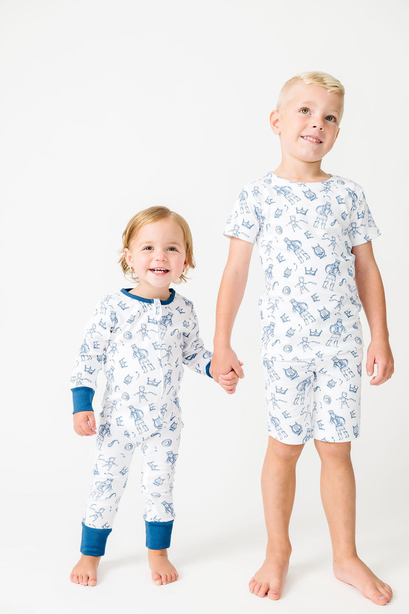 David & Goliath Blue PJ Shorts Set Cotton