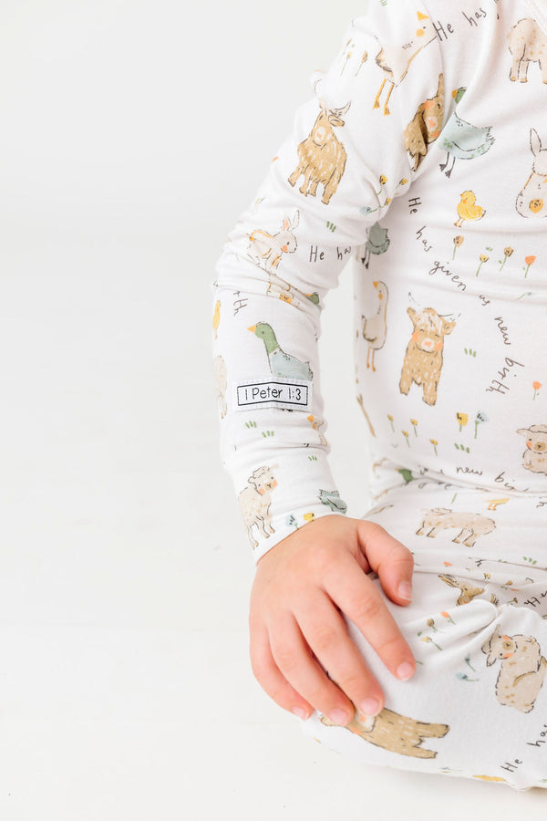 New Birth PJ Long Sleeve Set Bamboo