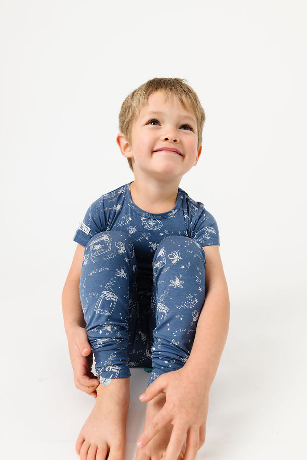 Let Your Light Shine Fireflies PJ Short Sleeve Set Bamboo