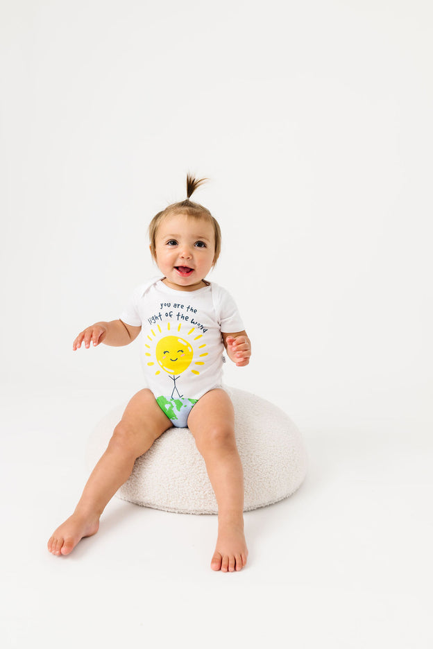 Baby Light of the World Bodysuit Cotton | Short Sleeve