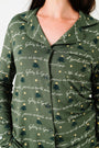 Glory to God Olive PJ Womens Notch Collar Set Bamboo