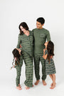 Glory to God Olive PJ Womens Notch Collar Set Bamboo