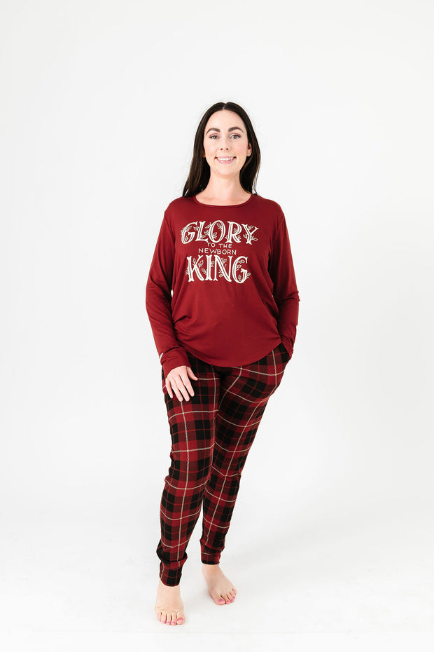 Newborn King PJ Womens Long Sleeve Jogger Set Bamboo