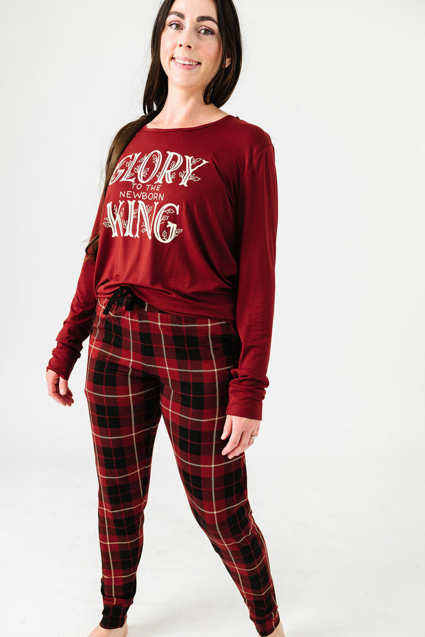 Newborn King PJ Womens Long Sleeve Jogger Set Bamboo