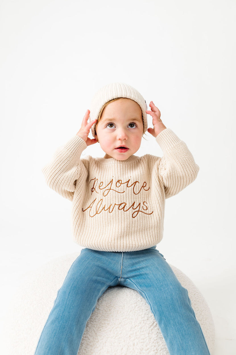 Baby Rejoice Always Knit Sweater & Hat Organic Cotton