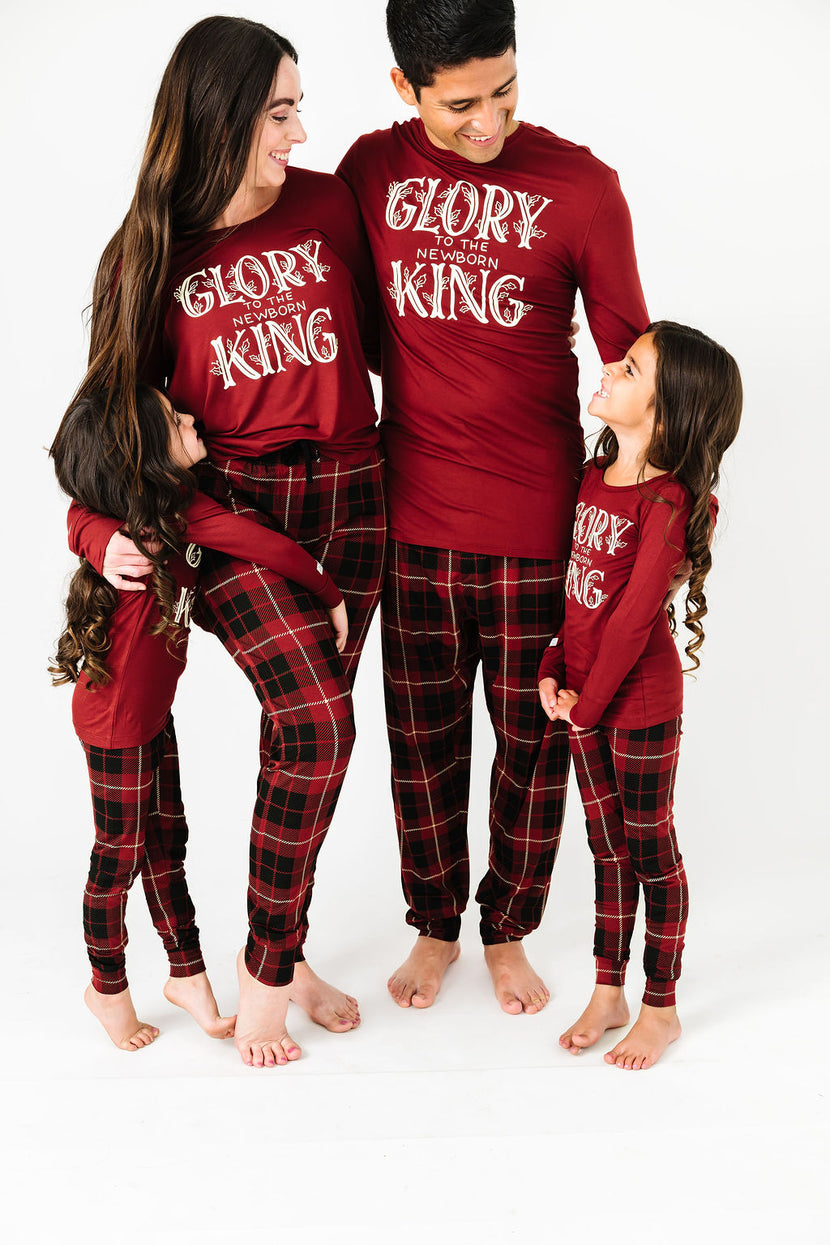 Newborn King PJ Mens Long Sleeve Jogger Set Bamboo