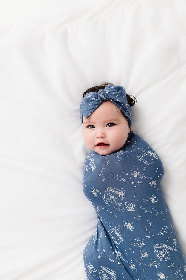 Let Your Light Shine Fireflies Swaddle Bamboo