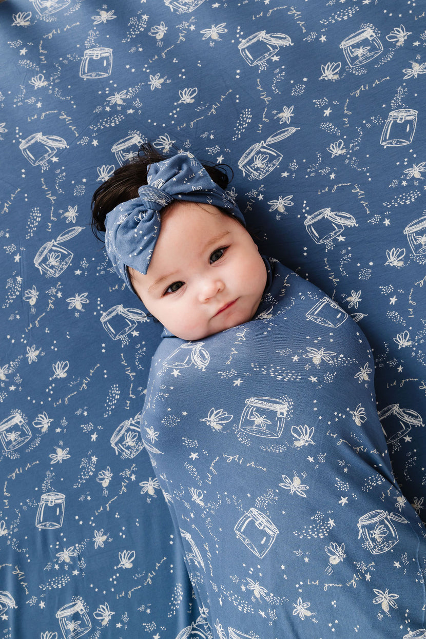 Let Your Light Shine Fireflies Headband Bamboo