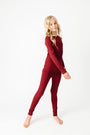 The Lord is My Strength Red PJ Long Sleeve Set Bamboo