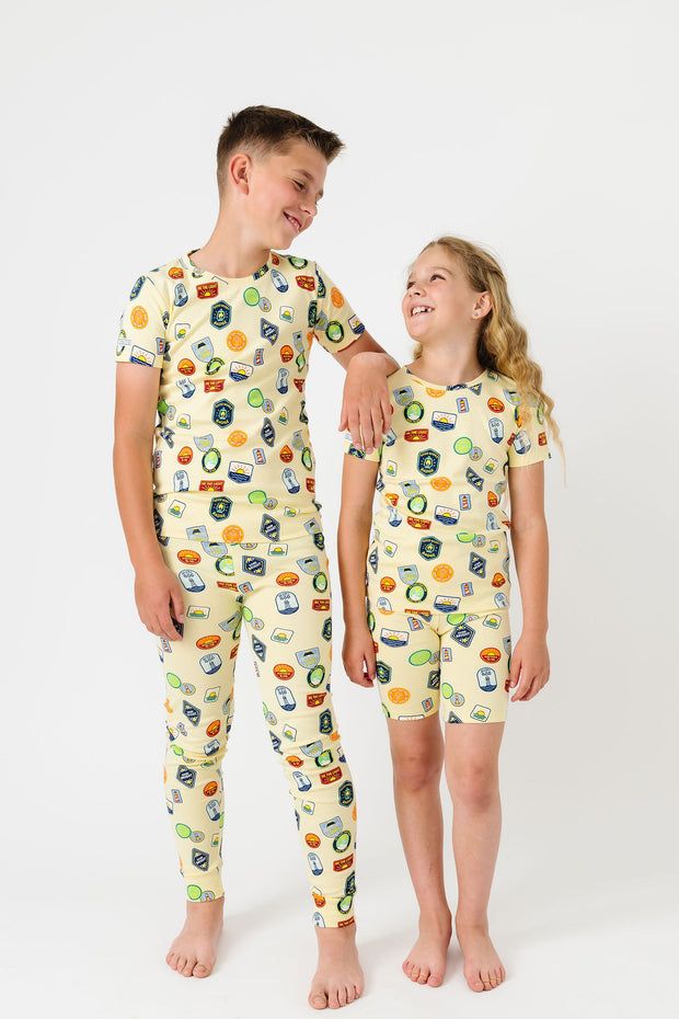 Be the Light Badges PJ Shorts Set Cotton