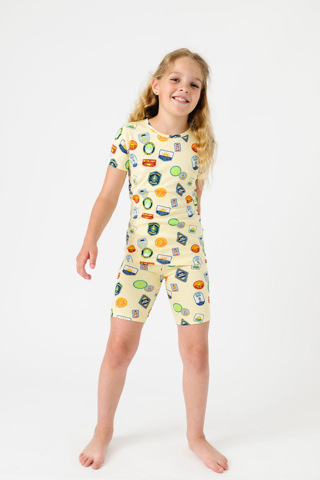 Be the Light Badges PJ Shorts Set Cotton