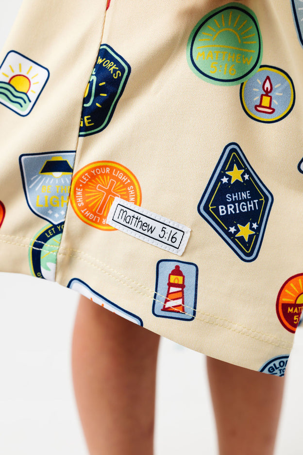 Be the Light Badges PJ Girls Nightgown Polyester