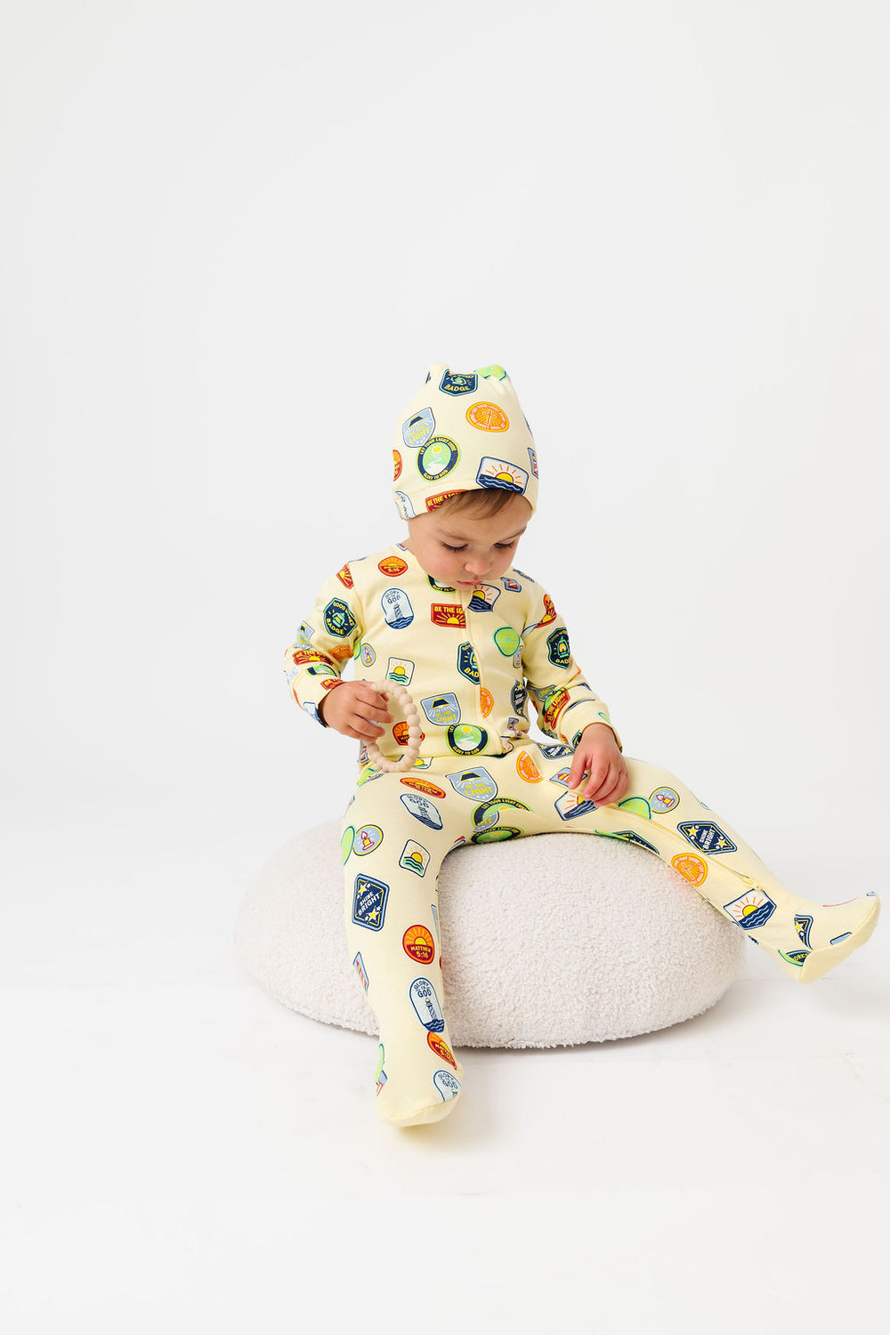 Be the Light Badges Knotted Hat Cotton