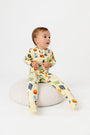 Be the Light Badges PJ Footed Onesie Cotton