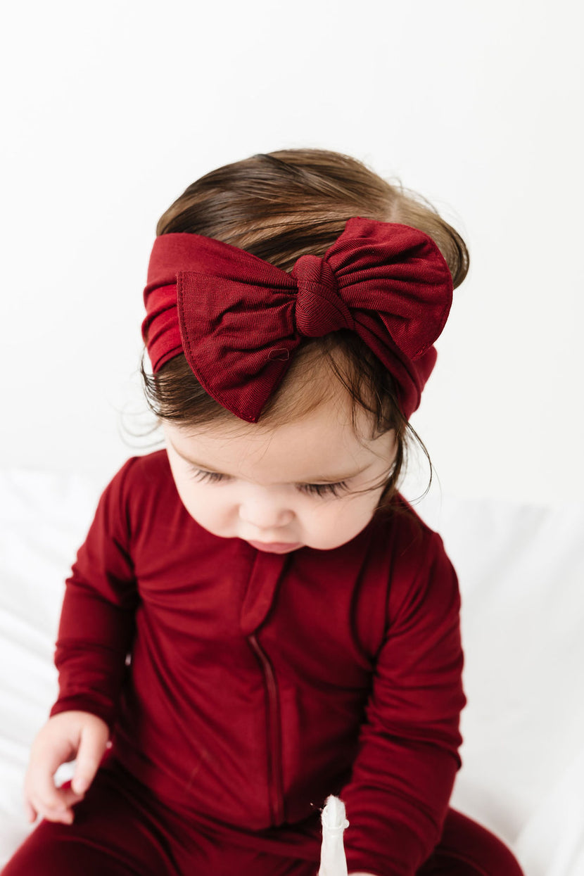 The Lord is My Strength Red Headband Bamboo