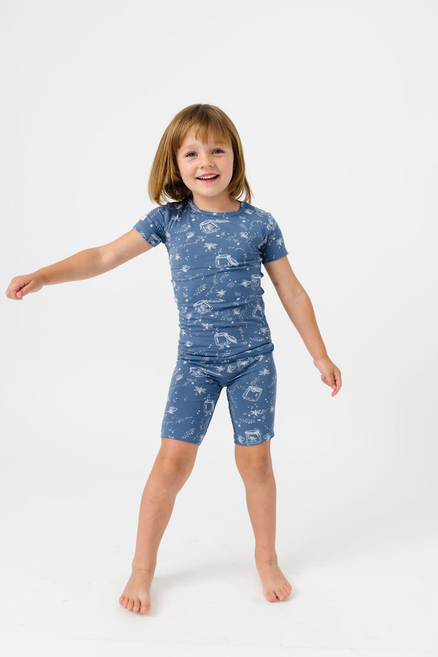 Let Your Light Shine Fireflies PJ Shorts Set Bamboo