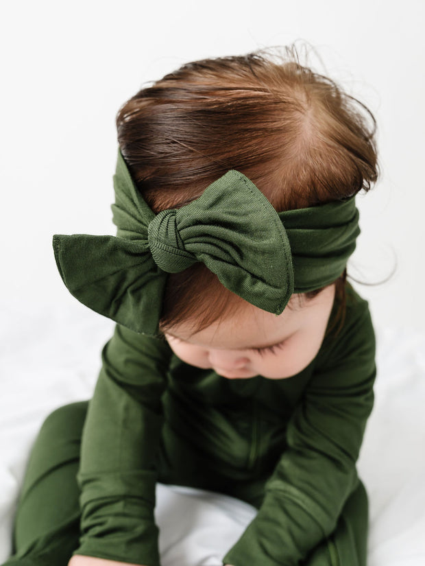 The Lord is My Strength Green Headband Bamboo