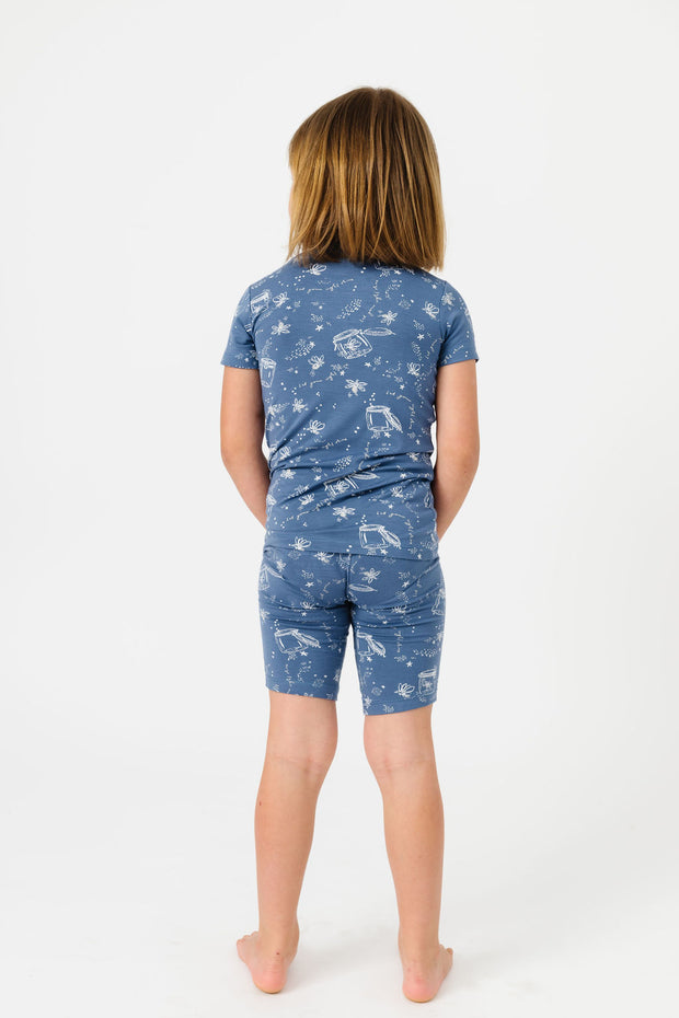 Let Your Light Shine Fireflies PJ Shorts Set Bamboo