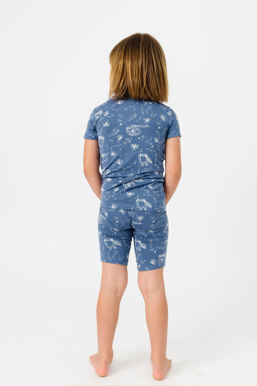 Let Your Light Shine Fireflies PJ Shorts Set Bamboo