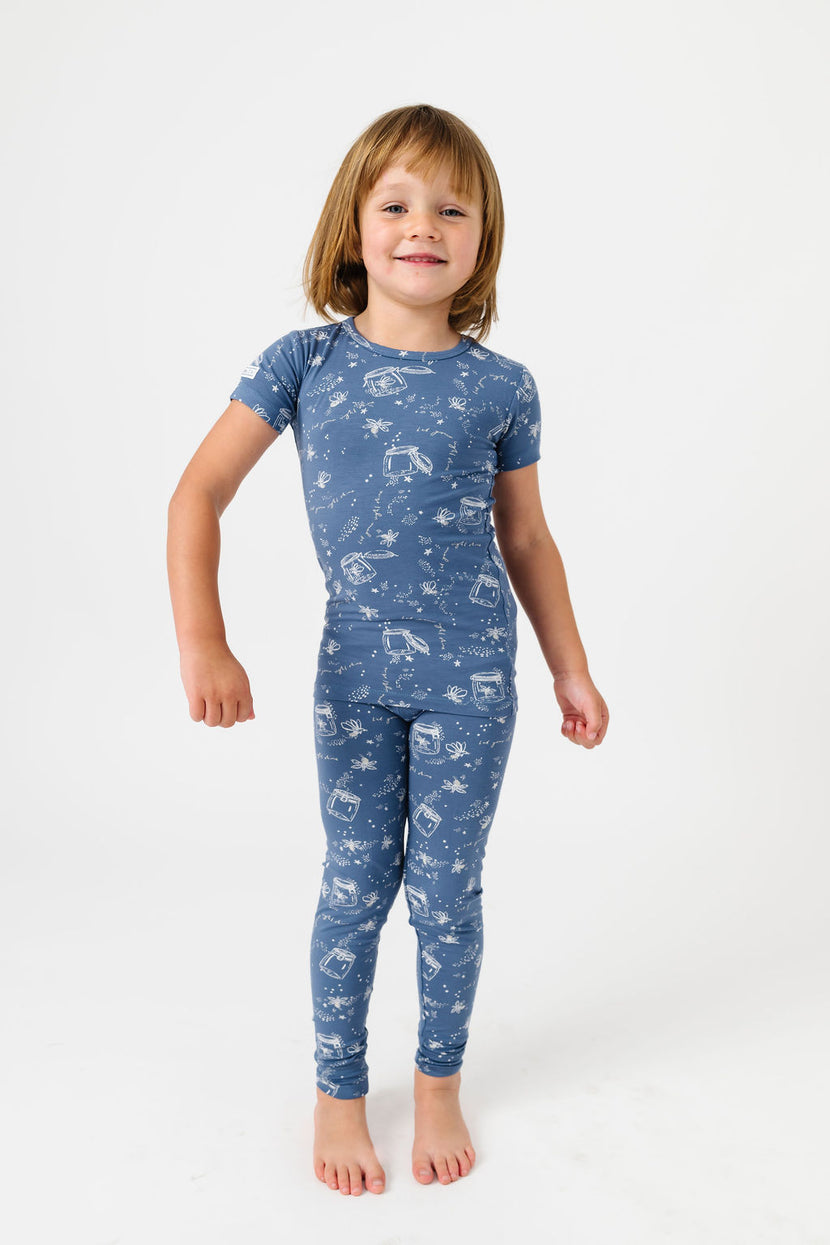 Let Your Light Shine Fireflies PJ Short Sleeve Set Bamboo