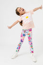Kids Rejoice in the Lord Floral Leggings