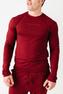 The Lord is My Strength Red PJ Mens Long Sleeve Jogger Set Bamboo