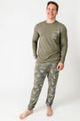 Armor of God Green PJ Mens Jogger Set Bamboo