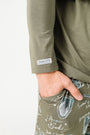 Armor of God Green PJ Mens Jogger Set Bamboo