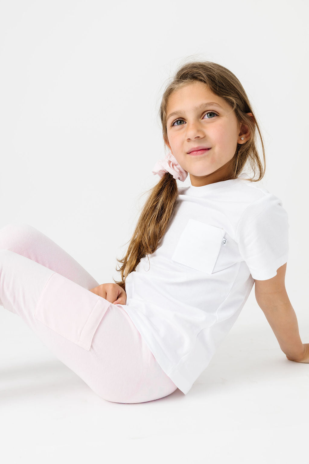 Kids Shine Prayer Pocket Heavenly Pink Leggings