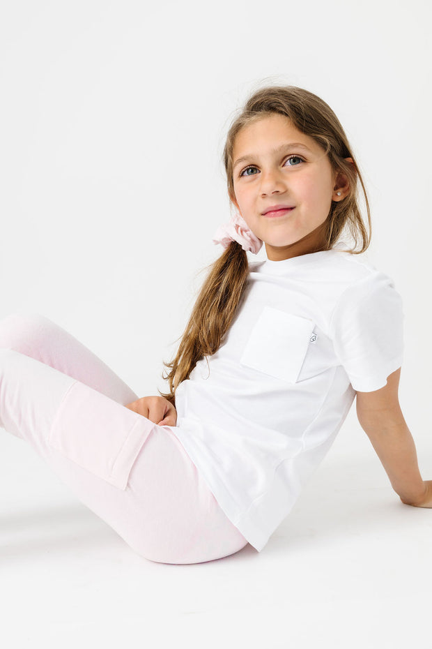 Kids Shine Prayer Pocket Heavenly Pink Leggings