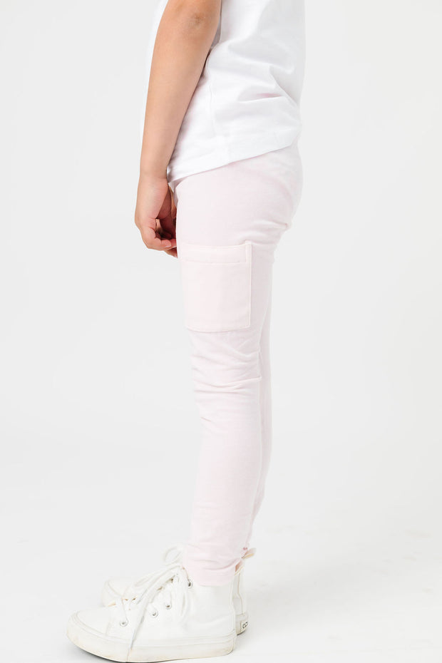 Kids Shine Prayer Pocket Heavenly Pink Leggings