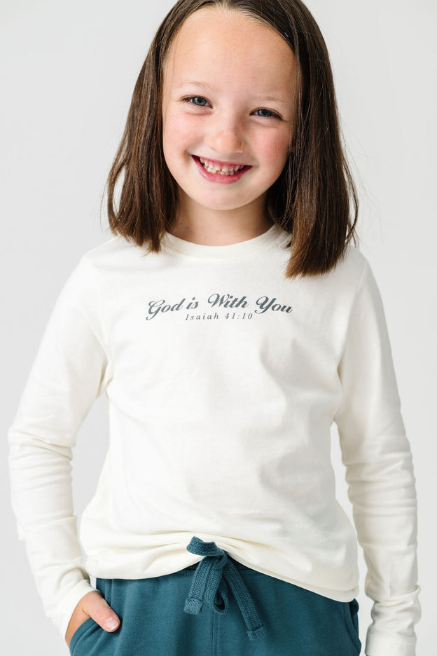 Kids Fear Not Floral T-Shirt | Long Sleeve