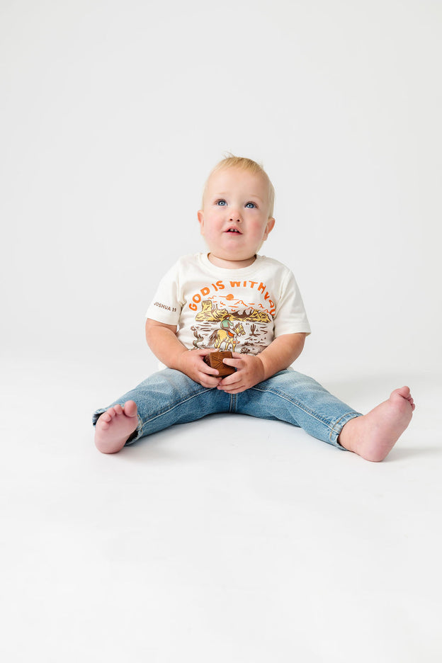 Baby God is With You T-Shirt Cotton | Short Sleeve
