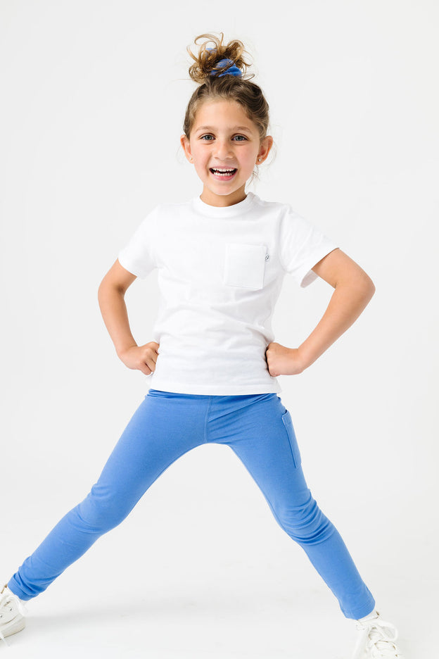 Kids Shine Prayer Pocket Ultramarine Leggings