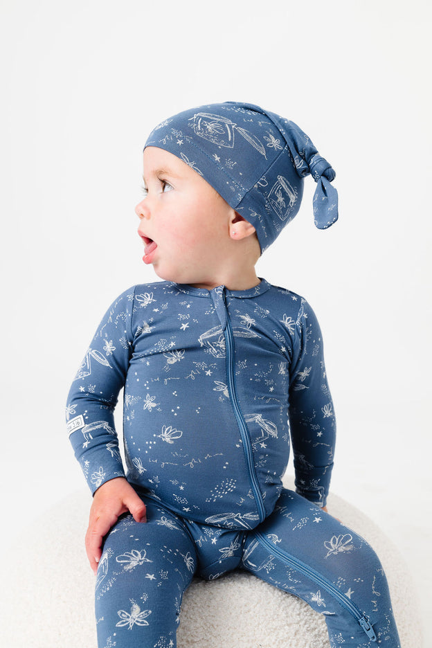 Let Your Light Shine Fireflies Knotted Hat Bamboo