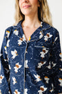 Heaven & Nature Sing PJ Womens Notch Collar Set Cotton