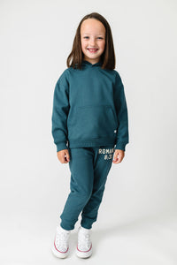 Gods Got My Back Teal Fleece Hoodie