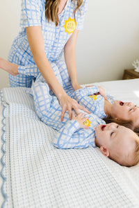 The Risen Son Womens PJ Short Sleeve Jogger Set Bamboo