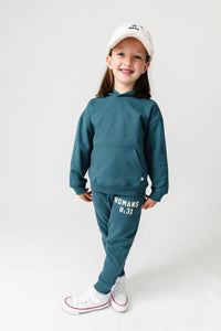 Gods Got My Back Teal Fleece Jogger