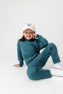 God's Got My Back Teal Fleece Jogger