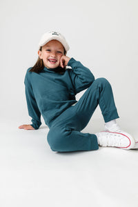 Gods Got My Back Teal Fleece Hoodie
