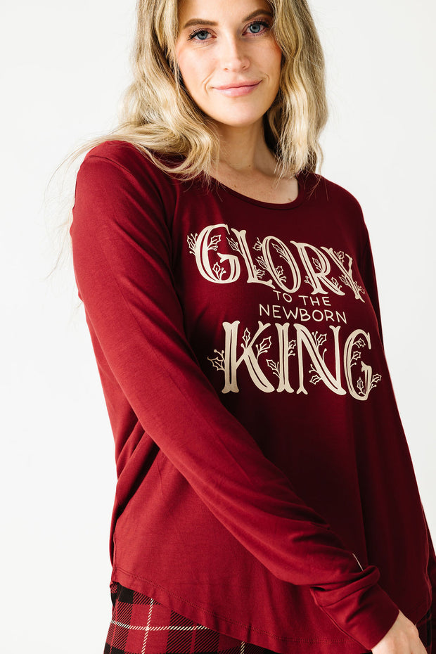 Newborn King PJ Womens Long Sleeve Jogger Set Bamboo