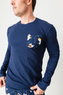 Heaven & Nature Sing PJ Mens Long Sleeve Jogger Set Cotton