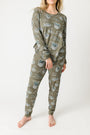 Armor of God Green PJ Womens Jogger Set Bamboo