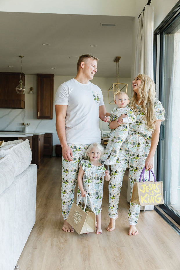 He Is Risen Men's PJ Set Cotton