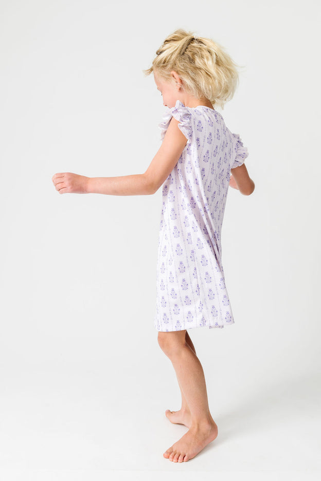 God is With You Floral PJ Girls Nightgown Polyester
