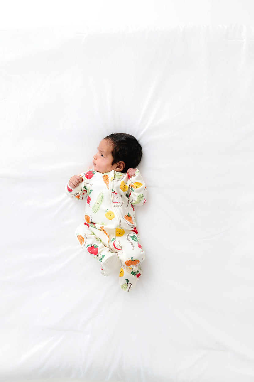 Perfect Harvest PJ Footed Onesie Cotton