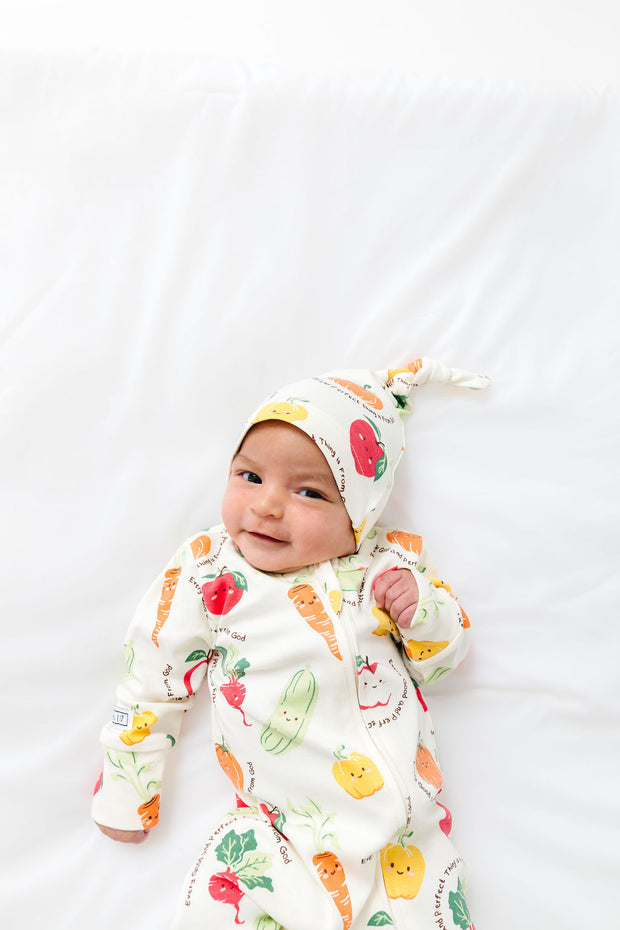 Perfect Harvest PJ Footed Onesie Cotton
