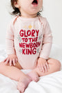 Baby Newborn King Pink Bodysuit Cotton | Long Sleeve